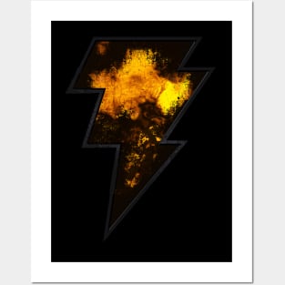 Black lightning Posters and Art